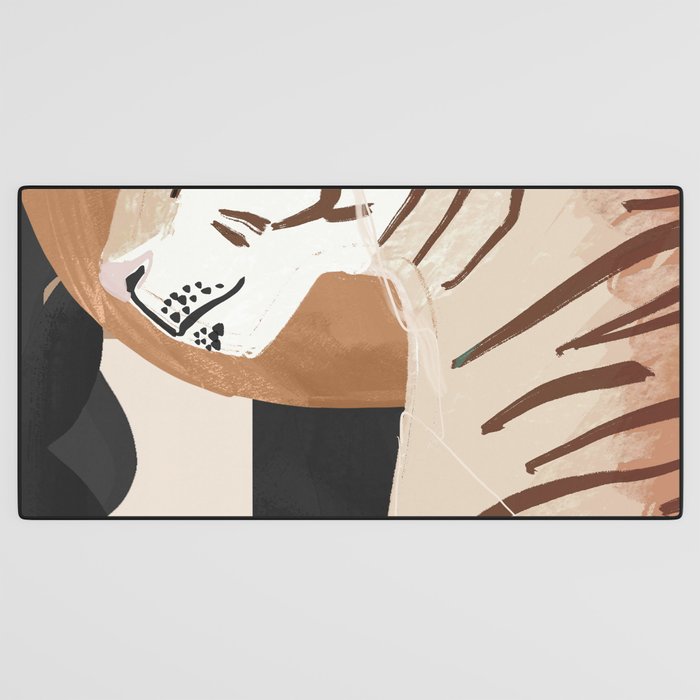 Abstract Art Tiger Desk Mat Gallery Image 3