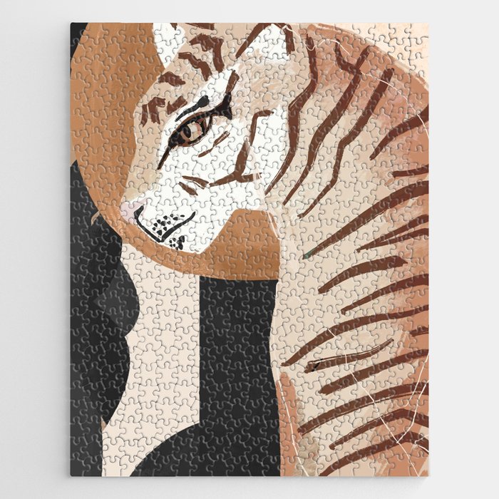 Abstract Art Tiger Jigsaw Puzzle Gallery Image 1