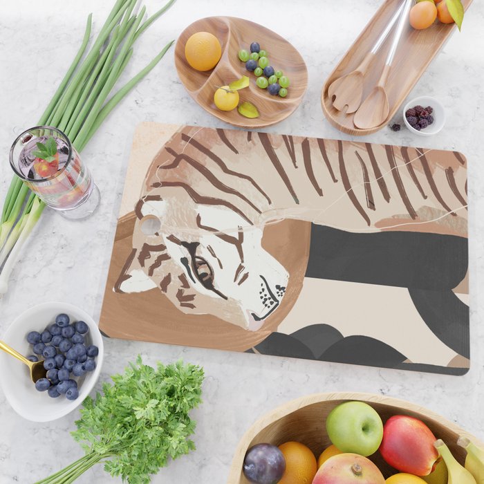 Abstract Art Tiger Cutting Board Gallery Image 2