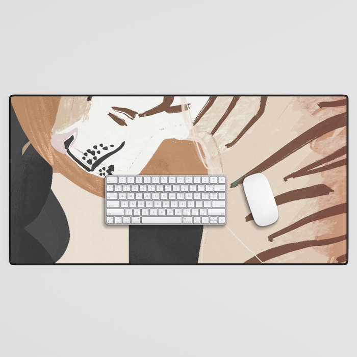 Abstract Art Tiger Desk Mat Gallery Image 1