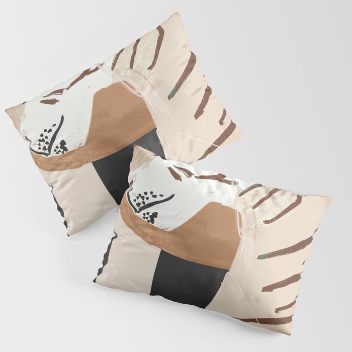 Abstract Art Tiger Pillow Sham Gallery Image 3