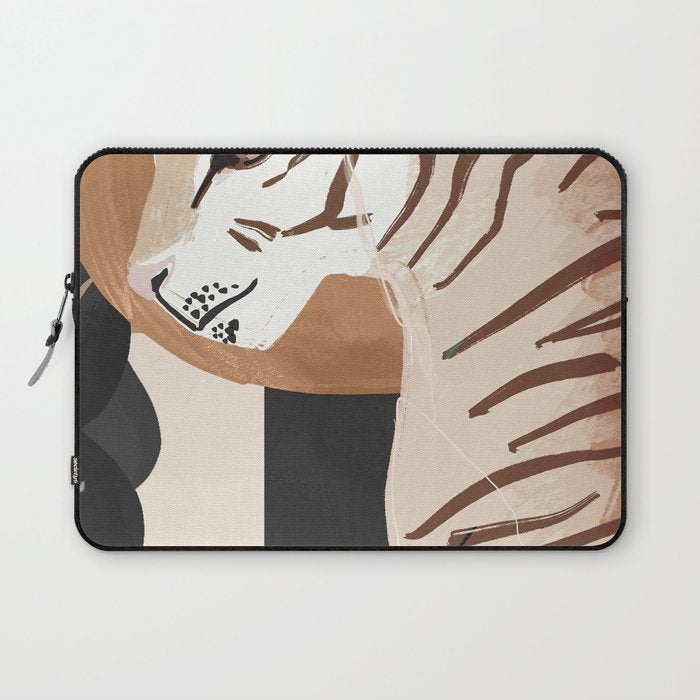 Abstract Art Tiger Laptop Sleeve Gallery Image 1