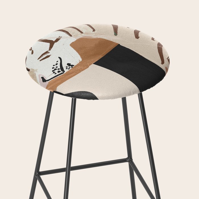 Abstract Art Tiger Stool Gallery Image 2
