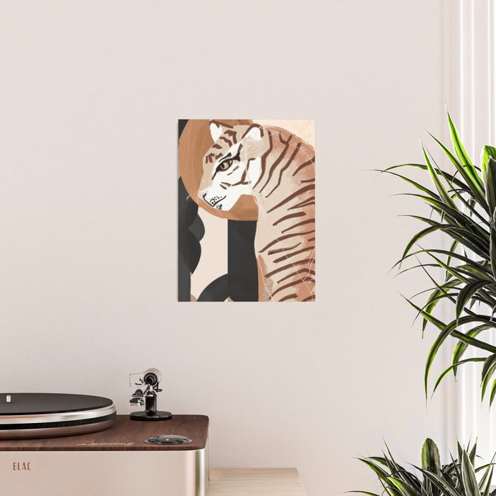 Abstract Art Tiger Poster Gallery Image 2