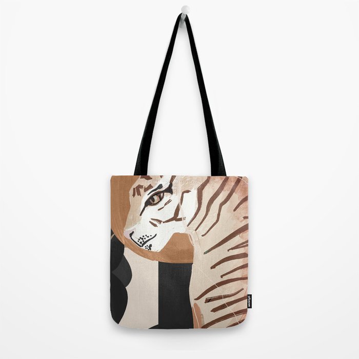 Abstract Art Tiger Tote Bag Gallery Image 2