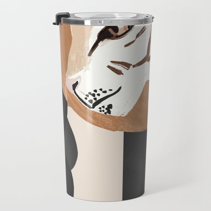 Abstract Art Tiger Travel Mug Gallery Image 3