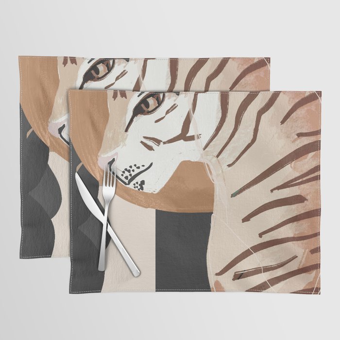 Abstract Art Tiger Placemat Gallery Image 1