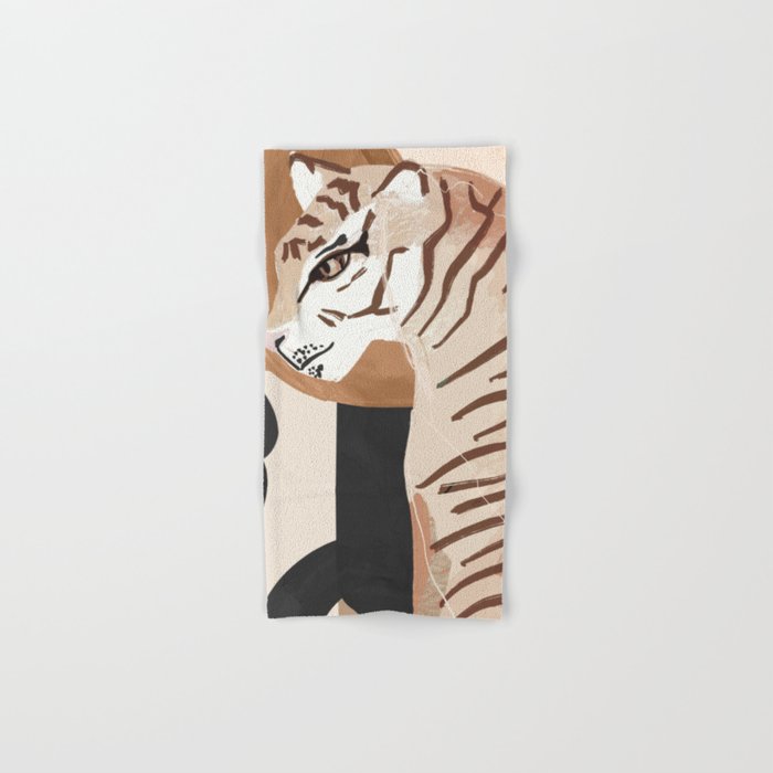 Abstract Art Tiger Bath Towel Gallery Image 1