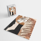 Abstract Art Tiger Jigsaw Puzzle Gallery Image 2