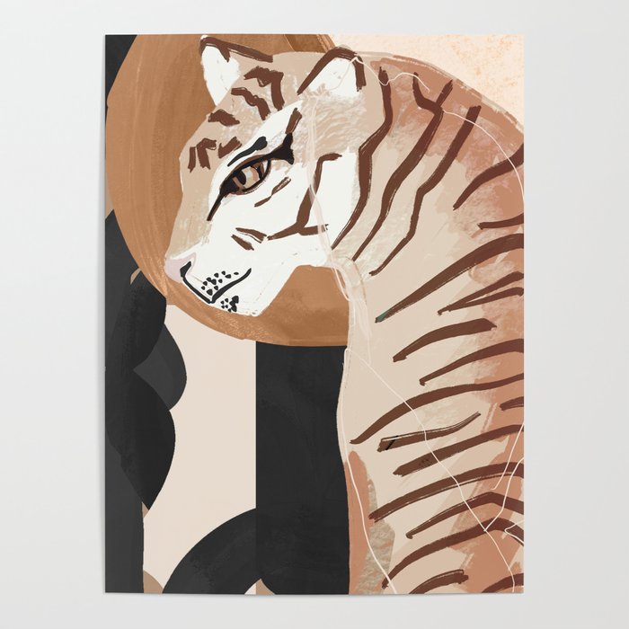 Abstract Art Tiger Poster Gallery Image 4