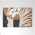 Abstract Art Tiger Welcome Mat Gallery Image 1