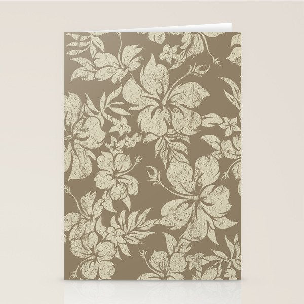 Hibiscus Pareau Hawaiian Floral Aloha Shirt Print Stationery Card Gallery Image 2