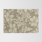 Hibiscus Pareau Hawaiian Floral Aloha Shirt Print Rug Gallery Image 2