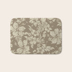 Hibiscus Pareau Hawaiian Floral Aloha Shirt Print Bath Mat Gallery Image 1