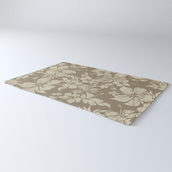 Hibiscus Pareau Hawaiian Floral Aloha Shirt Print Rug Gallery Image 3