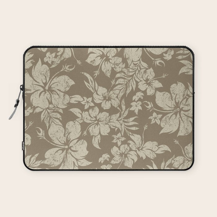 Hibiscus Pareau Hawaiian Floral Aloha Shirt Print Laptop Sleeve Gallery Image 1