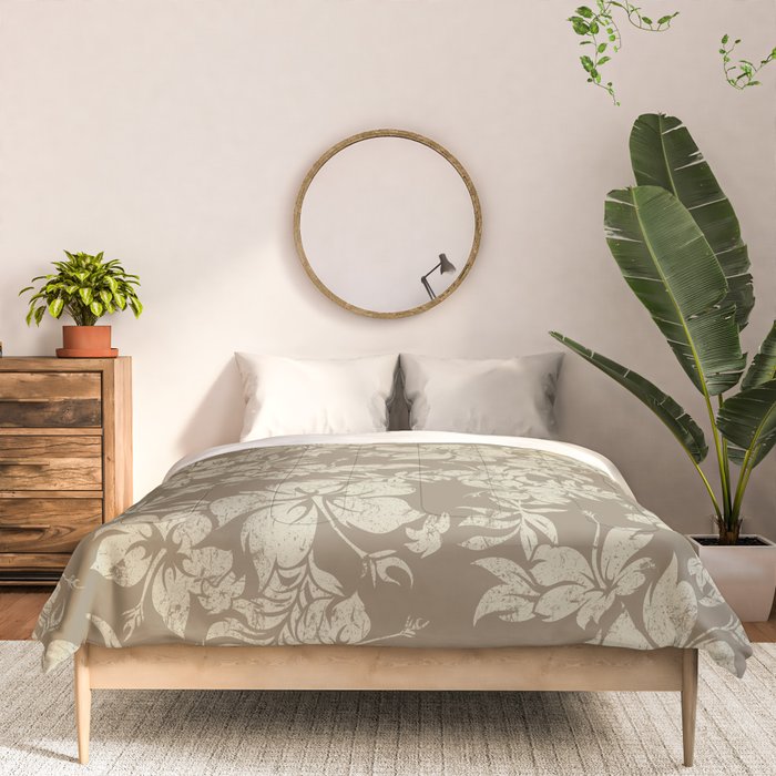 Hibiscus Pareau Hawaiian Floral Aloha Shirt Print Comforter Gallery Image 3