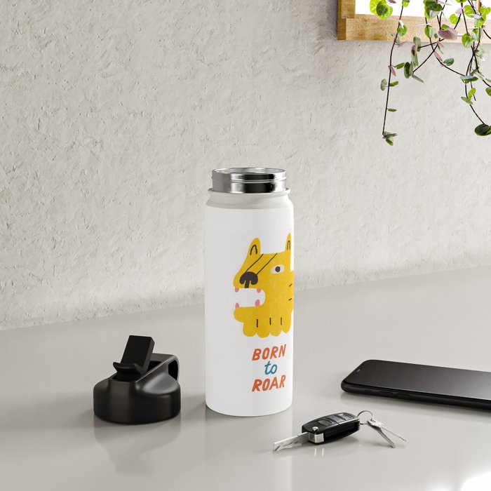 Born to roar Water Bottle Gallery Image 5