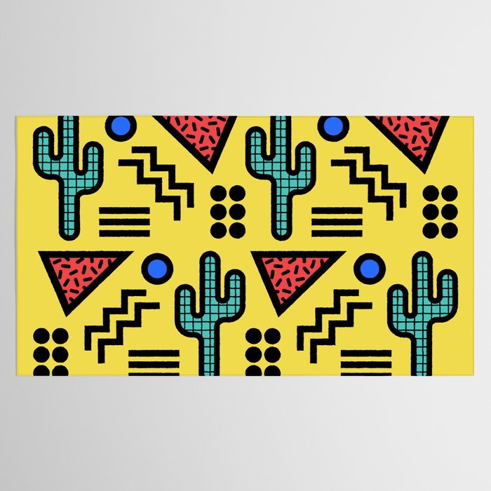 Retro 1980s Memphis Style Southwestern Cactus Design 431 Tablecloth Gallery Image 2