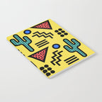 Retro 1980s Memphis Style Southwestern Cactus Design 431 Notebook Gallery Image 2