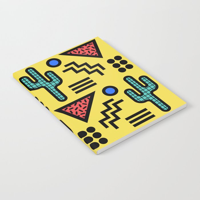 Retro 1980s Memphis Style Southwestern Cactus Design 431 Notebook Gallery Image 2