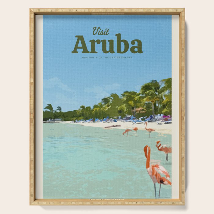 Visit Aruba Serving Tray Gallery Image 1
