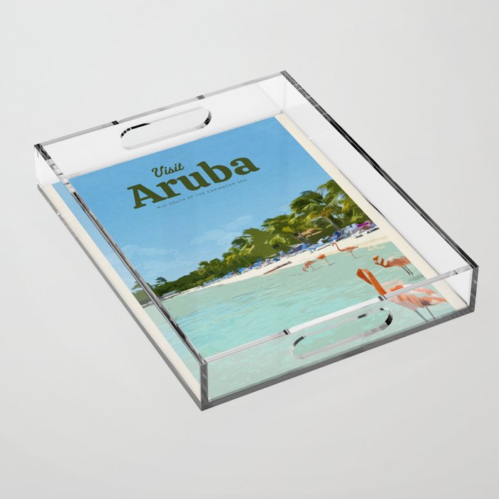 Visit Aruba Acrylic Tray Gallery Image 1
