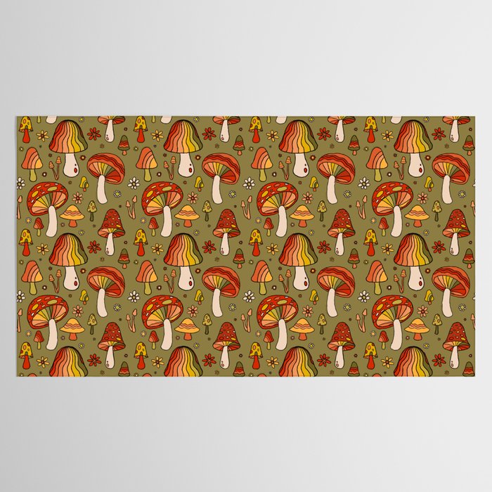 Mushroom Print Tablecloth Gallery Image 2