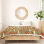 Mushroom Print Duvet Cover Gallery Image 3