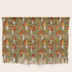 Mushroom Print Wall Hanging Gallery Image 1
