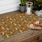 Mushroom Print Outdoor Rug Gallery Image 2