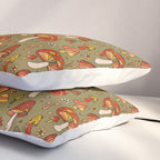 Mushroom Print Pillow Sham Gallery Image 3