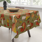 Mushroom Print Tablecloth Gallery Image 3
