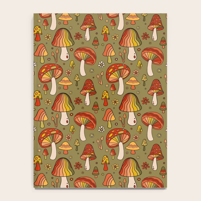 Mushroom Print Notebook Gallery Image 4