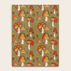 Mushroom Print Notebook Gallery Image 4