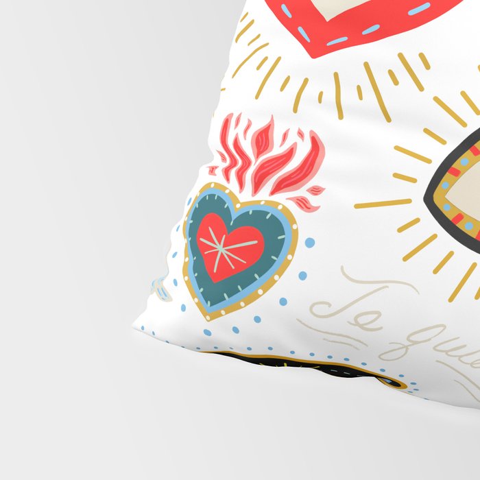 Milagro Love Hearts - White Pillow Sham Gallery Image 4