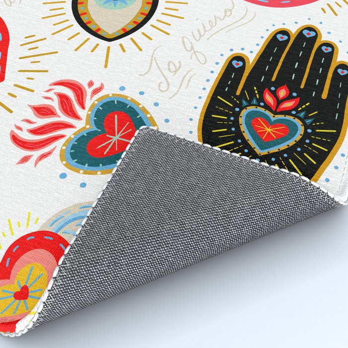 Milagro Love Hearts - White Rug Gallery Image 4