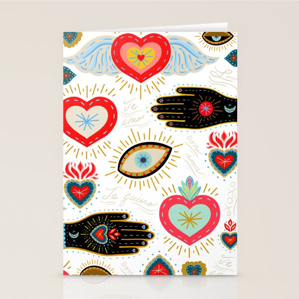 Milagro Love Hearts - White Stationery Card Gallery Image 1