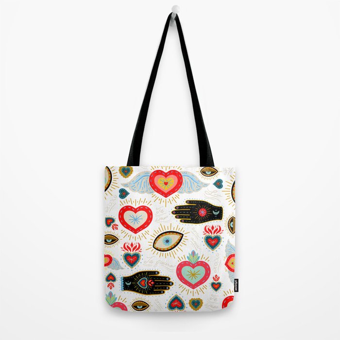 Milagro Love Hearts - White Tote Bag Gallery Image 2