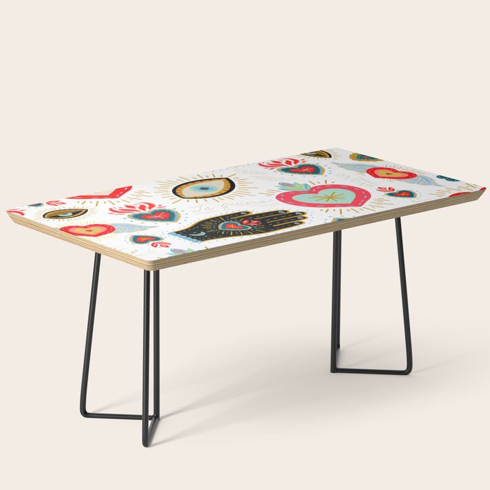 Milagro Love Hearts - White Coffee Table Gallery Image 1