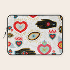 Milagro Love Hearts - White Laptop Sleeve Gallery Image 1