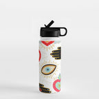 Milagro Love Hearts - White Water Bottle Gallery Image 1