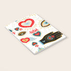 Milagro Love Hearts - White Notebook Gallery Image 3