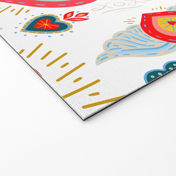 Milagro Love Hearts - White Welcome Mat Gallery Image 2