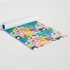 Checkered Yin Yang Pattern (Color Block Version) Yoga Mat Gallery Image 2