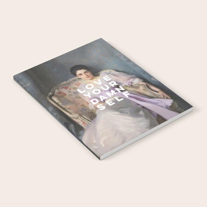 Love Your Damn Self - Funny Inspirational Quote Notebook Gallery Image 1