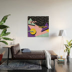 Memphis Pattern 23 - 80s Retro - Pastel Colors Wood Wall Art Gallery Image 2