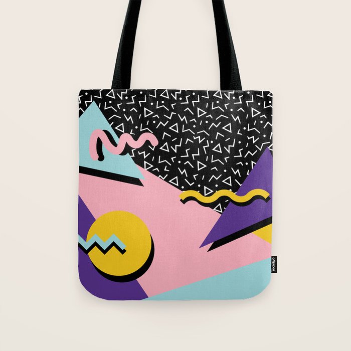 Memphis Pattern 23 - 80s Retro - Pastel Colors Tote Bag Gallery Image 1