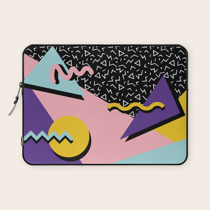 Memphis Pattern 23 - 80s Retro - Pastel Colors Laptop Sleeve Gallery Image 1