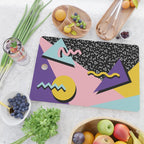 Memphis Pattern 23 - 80s Retro - Pastel Colors Cutting Board Gallery Image 2